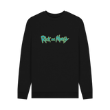 Black Printed Sweater Front