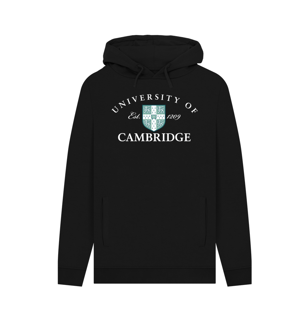 Black Printed Hoody Front