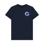 Navy Blue Printed T-shirt Front