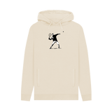 Oat Printed Hoody Front