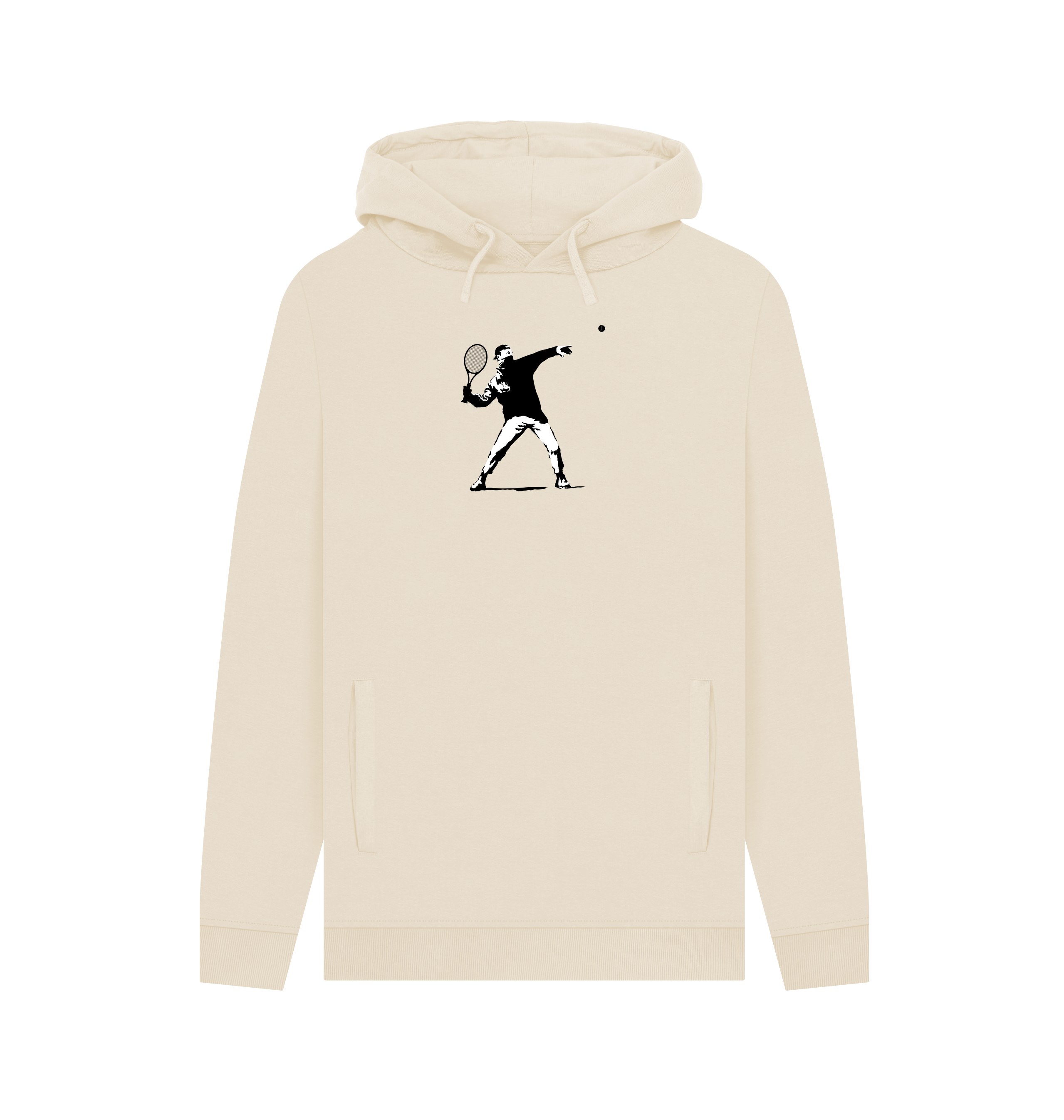 Oat Printed Hoody Front