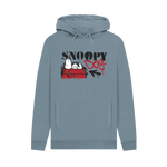 Stone Blue Printed Hoody Front