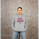 Curb Your Enthusiasm Social Assassin Heather Grey Hoodie