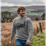 Castrol Classic Logo Wakefield 1 Script Heather Grey Sweatshirt