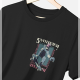 Skateboard Magazine Chest Print Black T-Shirt