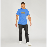 Pride Month Rainbow Outline Graphic Blue T-Shirt