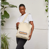 Pride Month Rainbow Outline Graphic Natural Tote Bag