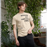 apoh Modern Art Slogan Cream T-Shirt