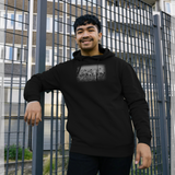 Friends Official Lunch Atop A Skyscraper Black Graphic Hoodie