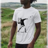 apoh Banksy Tennis White T-Shirt