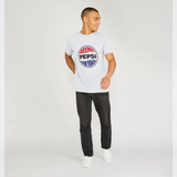 Pepsi Official Classic Logo Graphic White T-Shirt