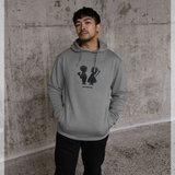 Banksy Boy Meets Girl Graphic Heather Grey Hoodie