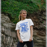 apoh Matisse Blue Nude Graphic White T-Shirt