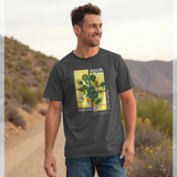 apoh Van Gogh Sunflowers Jigsaw Graphic Charcoal T-Shirt