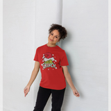 The Grinch Santa Stars Graphic Red T-Shirt