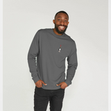 Wallace & Gromit Feathers McGraw Evil Genius Slate Grey Sweatshirt