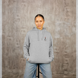 Wallace & Gromit Feathers McGraw Evil Genius Grey Hoodie