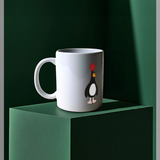 Wallace & Gromit Feathers McGraw Evil Genius White Mug