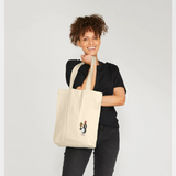 Wallace & Gromit Feathers McGraw Posing Graphic Natural Tote Bag
