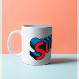 Superman Official Logo Graphic White Mug