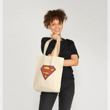 Superman Official Shield Graphic Natural Tote Bag