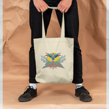 Superman Official Flying Graphic Natural Tote Bag