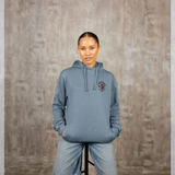 On Any Sunday Motorsport Mini Print Graphic Blue Hoodie