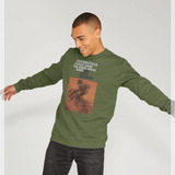 On Any Sunday Film Poster Graphic Khaki Sweatshirt