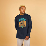 Scooby Doo Official Smiling Graphic Navy Sweatshirt