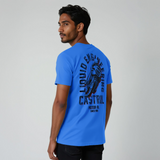 Castrol Bike 1899 Graphic T-Shirt Bright Blue