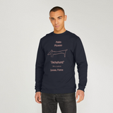Picasso Sausage Dog Navy Blue Sweatshirt
