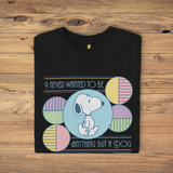 Peanuts Snoopy Art Deco Style Black T-Shirt
