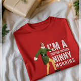 Elf Official Ninny Muggins Graphic Red T-Shirt