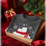 Coca Cola Hugging Polar Bears Charcoal T-Shirt