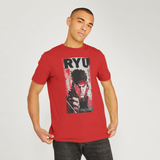 Street Fighter Ryu Kanji Graphic Red T- Shirt