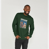 Wham Official Last Christmas Graphic Green Sweatshirt