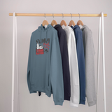 Snoopy Doghouse Graffiti Graphic Peanuts Stone Blue Hoodie