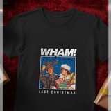 Wham Official Last Christmas Graphic Black T-Shirt