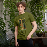 Picasso Tete de Femme Moss Green T-Shirt