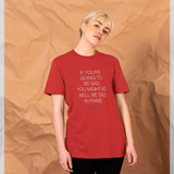 Gossip Girl Sad In Paris Graphic Red T-Shirt