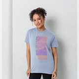 apoh Van Gogh Starry Night Scribble Graphic Light Blue T-Shirt