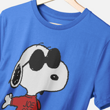 Peanuts Snoopy Joe Cool Bright Blue T-Shirt