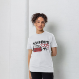 Snoopy Doghouse Graffiti Graphic Peanuts White T-Shirt
