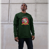 Looney Tunes Official Christmas Graphic Green Sweatshirt