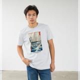 apoh x Ashmolean Hiroshige Sea Graphic White T-Shirt