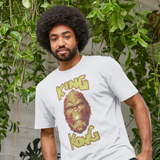 King Kong Titan Face Graphic White T-Shirt