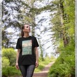 apoh x Ashmolean Museum Hiroshige Landscape Graphic Black T-Shirt