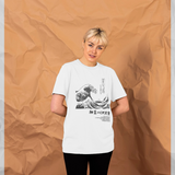apoh Hokusai Monochrome White T-Shirt