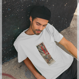 apoh x Ashmolean Museum Japanese Samurai Graphic White T-Shirt