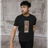 apoh x Ashmolean Museum Japanese Samurai Graphic Black T-Shirt